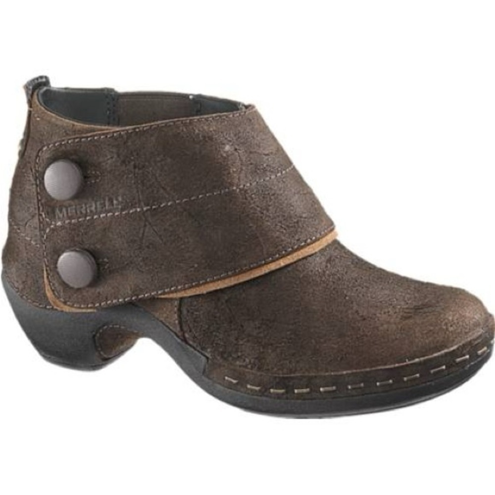 EUC - Merrell Lux Button Ankle Boots - Size 9.5 - Espresso